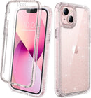 iPhone 16 Case, Full Body Rugged Case Touch Sensitive Anti - Scratch Screen Protector Pink