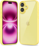 iPhone 16 Pro Transparent Hybrid Hard Shell Plastic & Soft Silicone Rubber Bumper