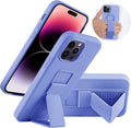Case for iPhone 16 with Vertical Kickstand + Flexible Soft Liquid Silicone Protective Cover