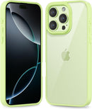 iPhone 16 Pro Transparent Hybrid Hard Shell Plastic & Soft Silicone Rubber Bumper