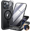 iPhone 16 Pro Case Full - Body Phone Built - in Glass Screen Protector Military