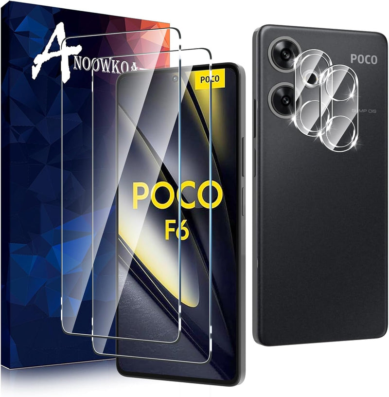 2 Pack for Samsung Galaxy Z Flip 7 Screen Protector(Front Screen Only)&[2 Pack] Galaxy Z Flip 7 Camera Lens Tempered Glass Protector.9H Hardness.Bubble - Free.Easy to Install