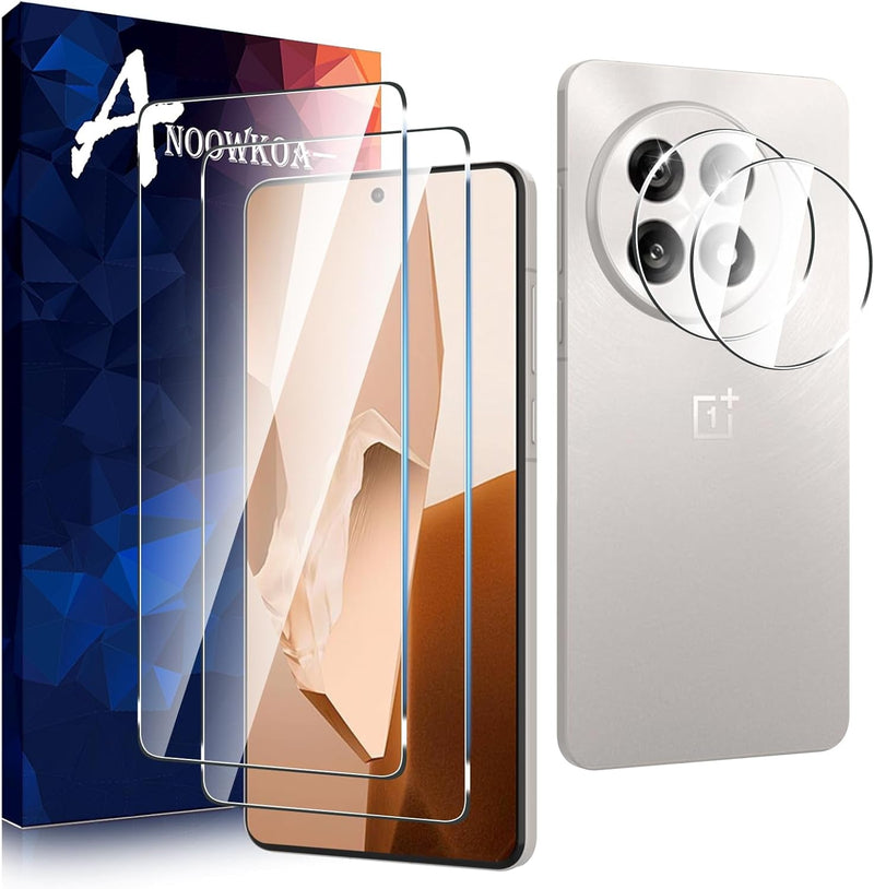 2 Pack for Samsung Galaxy Z Flip 7 Screen Protector(Front Screen Only)&[2 Pack] Galaxy Z Flip 7 Camera Lens Tempered Glass Protector.9H Hardness.Bubble - Free.Easy to Install