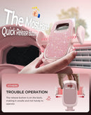 2025 Upgraded Phone Holders for Your Car with New Metal Hook Clip, Handy Air Vent Cell Phone Car Mount [One Hand Operation], Universal Automobile Cradle for Iphone Android and All Smartphones