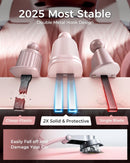 2025 Upgraded Phone Holders for Your Car with New Metal Hook Clip, Handy Air Vent Cell Phone Car Mount [One Hand Operation], Universal Automobile Cradle for Iphone Android and All Smartphones