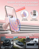 2025 Upgraded Phone Holders for Your Car with New Metal Hook Clip, Handy Air Vent Cell Phone Car Mount [One Hand Operation], Universal Automobile Cradle for Iphone Android and All Smartphones