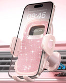 2025 Upgraded Phone Holders for Your Car with New Metal Hook Clip, Handy Air Vent Cell Phone Car Mount [One Hand Operation], Universal Automobile Cradle for Iphone Android and All Smartphones