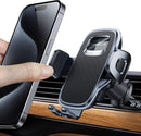 2025 Upgraded Phone Holders for Your Car with New Metal Hook Clip, Handy Air Vent Cell Phone Car Mount [One Hand Operation], Universal Automobile Cradle for Iphone Android and All Smartphones