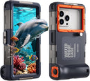 2026 Upgrade Universal Waterproof Phone Case for Snorkeling and Diving [50Ft/15M] Underwater Phone Case for Iphone 17/16/15/14 Pro Max and Galaxy S25/S24/S23 Universal Underwater Photo & Video Blue