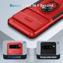 Google Pixel 8 Pro Case 2 Tempered Glass Screen Shockproof Protective Phone Cover Orange