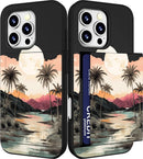 iPhone 16 Pro Case Cute Card Holder Slim Cases Paws Dog Craws