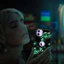 iPhone 16 Pro Case Glow Dark Three Layer Heavy Duty Shockproof Protection Hard Plastic Bumper+Soft Silicone Case