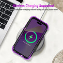 iPhone 16 Pro Case Glow Dark Three Layer Heavy Duty Shockproof Protection Hard Plastic Bumper+Soft Silicone Case