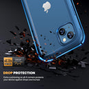 iPhone 16 Case, Full Body Rugged Case Touch Sensitive Anti - Scratch Screen Protector Pink