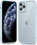 iPhone 16 Pro Transparent Hybrid Hard Shell Plastic & Soft Silicone Rubber Bumper