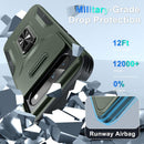 Google Pixel 8 Pro Case 2 Tempered Glass Screen Shockproof Protective Phone Cover Orange