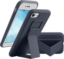 Case for iPhone 16 with Vertical Kickstand + Flexible Soft Liquid Silicone Protective Cover