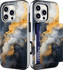 iPhone 16 Pro Case Cute Card Holder Slim Cases Paws Dog Craws