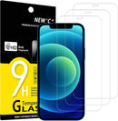 Three pack tempered glass screen protector for iPhone 12 iPhone 12 Pro 6.1 inch case friendly bubble free