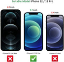 Three pack tempered glass screen protector for iPhone 12 iPhone 12 Pro 6.1 inch case friendly bubble free