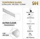 Three pack tempered glass screen protector for iPhone 12 iPhone 12 Pro 6.1 inch case friendly bubble free