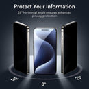 3 Pack for Iphone 15 Pro Max Privacy Screen Protector, Anti - Spy Tempered - Glass