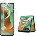 3 Pack for Motorola Razr 2025/2024 Screen Protector,[3 Main Screen + 3 Front Screen]