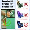 3 Pack for Motorola Razr 2025/2024 Screen Protector,[3 Main Screen + 3 Front Screen]