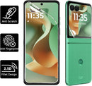 3 Pack for Motorola Razr 2025/2024 Screen Protector,[3 Main Screen + 3 Front Screen]