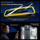 3 Pack Screen Protector for Iphone 15 [6.1 Inch] with 3 Pack Camera Lens Protector, Tempered Glass Film