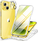 iPhone 16 Pro Case Full - Body Phone Built - in Glass Screen Protector Military