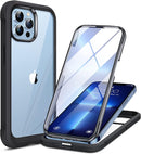 iPhone 16 Pro Case Full - Body Phone Built - in Glass Screen Protector Military