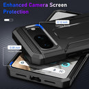 Pixel 8 Pro Screen Protector (6.7 - Inch) Dual Layer Heavy Duty Shockproof Protective Case - Army Green