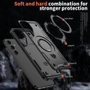 Heavy - Duty Galaxy S25 Ultra Case with 360° Rotatable Ring Kickstand