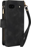 Google Pixel 9 Pro XL 6.8 PU Leather Slim Phone Case Protective Wallet Cover Brown