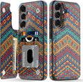Galaxy S25 Card Slots Kickstand Protective Phone Case