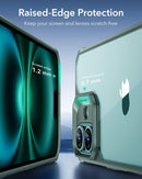 iPhone 16 Case Stand, 23FT Military Grade Drop Protection Heavy Duty Magnetic Phone Case Black