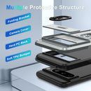 Google Pixel 8 Pro Case 2 Tempered Glass Screen Shockproof Protective Phone Cover Orange