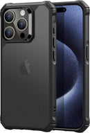 iPhone 16 Case Stand, 23FT Military Grade Drop Protection Heavy Duty Magnetic Phone Case Black