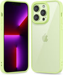 iPhone 16 Pro Transparent Hybrid Hard Shell Plastic & Soft Silicone Rubber Bumper