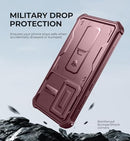 Galaxy S24 FE rugged kickstand case precise cutouts and grip texture