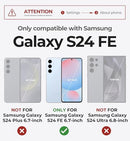 Galaxy S24 FE heavy duty case showing magnetic slide camera lens cover
