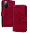 Google Pixel 9 Pro Durable PU Leather Wallet Case Protective Cover - Mandala Brown