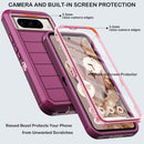 Google Pixel 9 Case Pro Case Protector Belt Clip Holster Body Cover with Kickstand Black