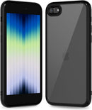 iPhone 16 Pro Transparent Hybrid Hard Shell Plastic & Soft Silicone Rubber Bumper