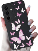 Samsung Galaxy S25 Plus Flower Butterfly Soft Silicone Phone Case
