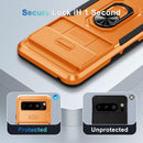 Google Pixel 8 Pro Case 2 Tempered Glass Screen Shockproof Protective Phone Cover Orange