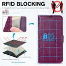 iPhone 16 Leather Magnetic Closure Protective Flip Cover Compatible Black