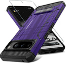 Pixel 8 Pro Screen Protector (6.7 - Inch) Dual Layer Heavy Duty Shockproof Protective Case - Army Green
