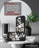 iPhone 16 Pro Case Cute Card Holder Slim Cases Paws Dog Craws